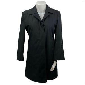 NEW Murphy & Hartelius Lorraine Long Sleeve Single Breasted Trench Coat Jacket M